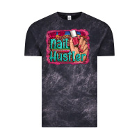 Cloud Black nail hustler serape leopard background Vintage Tee - Artiststas