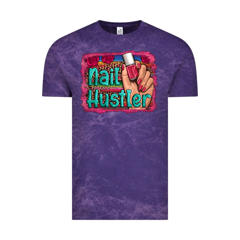 Nail Hustler Serape Leopard Background Vintage Tee by Artiststas | Teevron