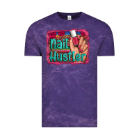 Cloud Purple nail hustler serape leopard background Vintage Tee - Artiststas