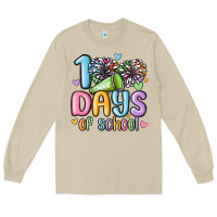Mushroom 100 days of school cheer Long Sleeve Tee - MaliasSmallBusiness