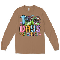 Toasted Coconut 100 days of school cheer Long Sleeve Tee - MaliasSmallBusiness