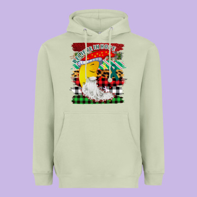 Believe In Hope Santa Moon Heavyweight Hoodie Designed By Bettercallsaul
