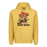 Antique Gold Cute Heifer Premium Hoodie - texasbilliewilder