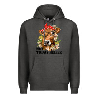 Charcoal Heather Cute Heifer Premium Hoodie - texasbilliewilder