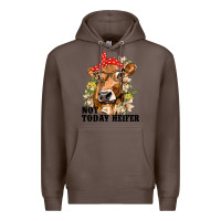 Coffee Cute Heifer Premium Hoodie - texasbilliewilder