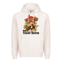 Pale Pink Cute Heifer Premium Hoodie - texasbilliewilder
