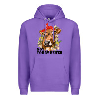 Purple Cute Heifer Premium Hoodie - texasbilliewilder