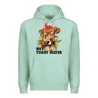 Seafoam Cute Heifer Premium Hoodie - texasbilliewilder