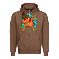 Chestnut turkey Zipper Hoodie - MaliasSmallBusiness