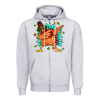 Heather Grey turkey Zipper Hoodie - MaliasSmallBusiness