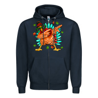Navy turkey Zipper Hoodie - MaliasSmallBusiness