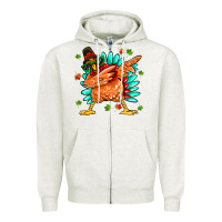 Oatmeal Heather turkey Zipper Hoodie - MaliasSmallBusiness