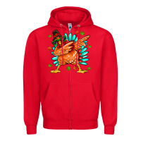 Red turkey Zipper Hoodie - MaliasSmallBusiness