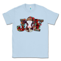 Dusty Blue joy baby cow christmas Classic Tee - Jasminsmagicworld