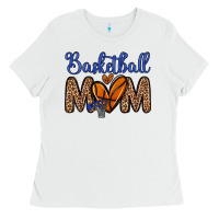 White basketball mom Ladies Tee - Zillion Design Studio