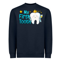 Navy my first tooth tooth fairy Heavyweight Sweatshirt - Jasminsmagicworld