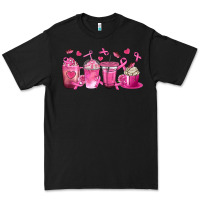 Black Breast Cancer Coffee Cups Premium Tee - texasbilliewilder