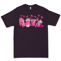 Plum Breast Cancer Coffee Cups Premium Tee - texasbilliewilder