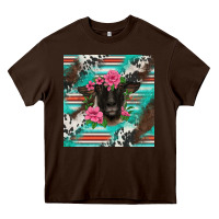 Chocolate Brown western suffolk ewe Heavy Core Tee - BarkalooDesign