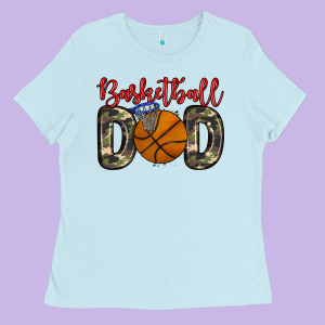 Basketball Dad Ladies Tee Designed By Zillion Design Studio