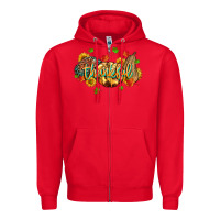 Red thankful pumpkins Zipper Hoodie - MaliasSmallBusiness