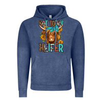 Vintage Denim not today heifer long haired cow Vintage Hoodie - Jasminsmagicworld