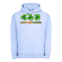 Pigment Grape Ice St. Patrick's Day lucky and blessed Urban Hoodie - HowdyJamesFarm