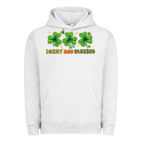 Pigment Lunar Rock St. Patrick's Day lucky and blessed Urban Hoodie - HowdyJamesFarm