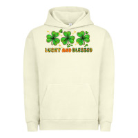 St. Patrick's Day Lucky And Blessed Urban Hoodie | Teevron