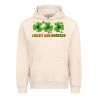 Sandshell St. Patrick's Day lucky and blessed Urban Hoodie - HowdyJamesFarm