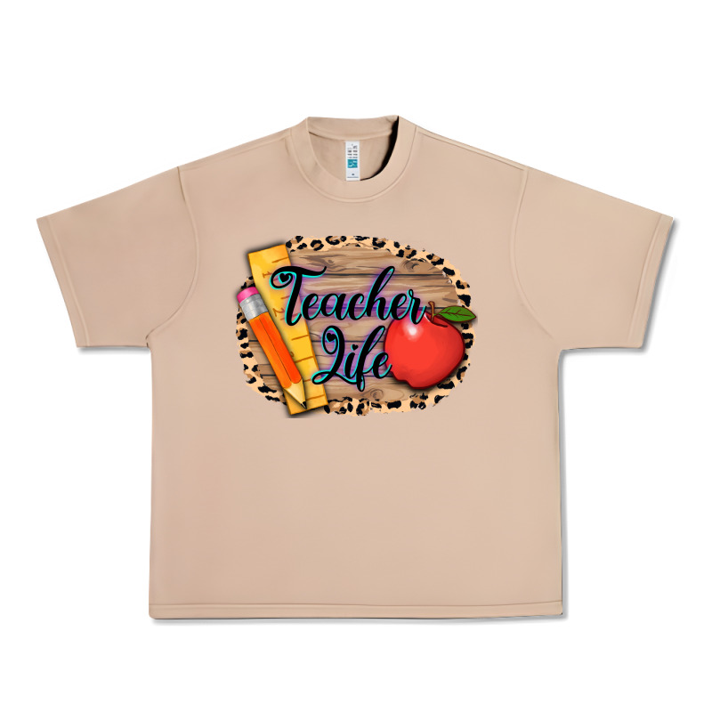 Teacher Life Background 3200x2400 Urban Heavy Tee by AdoDesignShop | Teevron