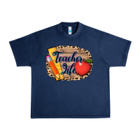 Navy teacher life background 3200x2400 Urban Heavy Tee - AdoDesignShop