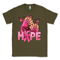 Army Green hope cancer nails Classic Tee - NancyCooperArtShop