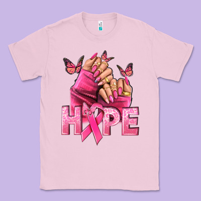 Hope Cancer Nails Classic Tee Designed By Nancycooperartshop