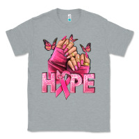 Heather Grey hope cancer nails Classic Tee - NancyCooperArtShop