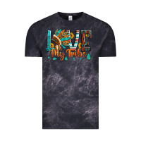 Cloud Black love my tribe native american indian headdress Vintage Tee - Artiststas