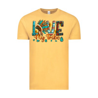 Vintage Mustard love my tribe native american indian headdress Vintage Tee - Artiststas