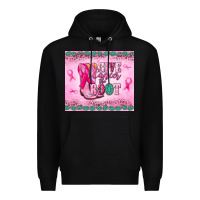 Black Give Cancer the boot Premium Hoodie - NancyCooperArtShop