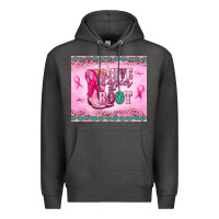 Charcoal Heather Give Cancer the boot Premium Hoodie - NancyCooperArtShop