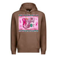 Chestnut Give Cancer the boot Premium Hoodie - NancyCooperArtShop
