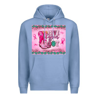 Colony Blue Give Cancer the boot Premium Hoodie - NancyCooperArtShop