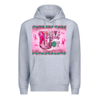 Heather Grey Give Cancer the boot Premium Hoodie - NancyCooperArtShop