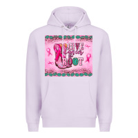 Lilac Give Cancer the boot Premium Hoodie - NancyCooperArtShop