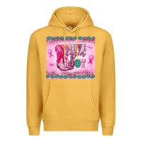 Mustard Give Cancer the boot Premium Hoodie - NancyCooperArtShop