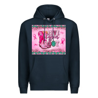 Navy Give Cancer the boot Premium Hoodie - NancyCooperArtShop