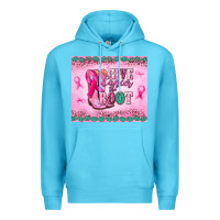 Ocean Blue Give Cancer the boot Premium Hoodie - NancyCooperArtShop