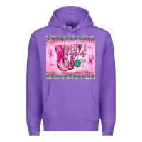 Purple Give Cancer the boot Premium Hoodie - NancyCooperArtShop