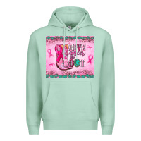 Seafoam Give Cancer the boot Premium Hoodie - NancyCooperArtShop