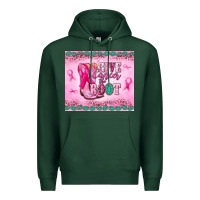 Sports Green Give Cancer the boot Premium Hoodie - NancyCooperArtShop