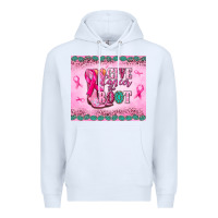 White Give Cancer the boot Premium Hoodie - NancyCooperArtShop